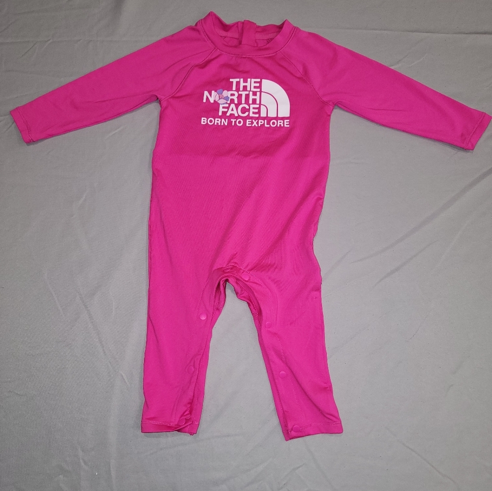 The North Face Pink Swim/Sun Onesie